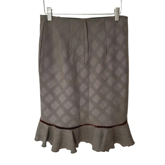 Vintage A-list by wrapper 7 brown plaid lightweight career wear skirt suit - Picture 8 of 10